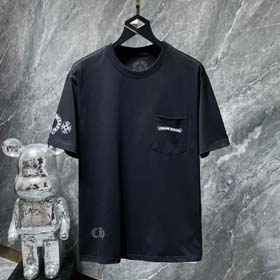 Chrome Hearts CH new horseshoe cross Sanskrit print loose casual men and women T-shirt(40 styles)-1863